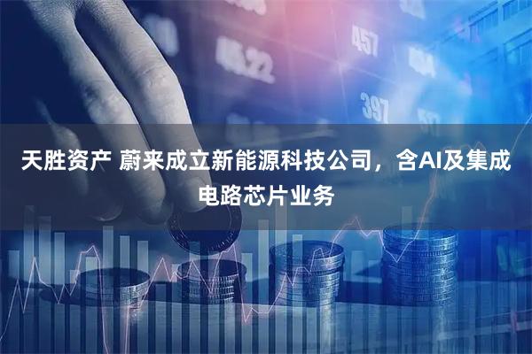 天胜资产 蔚来成立新能源科技公司，含AI及集成电路芯片业务