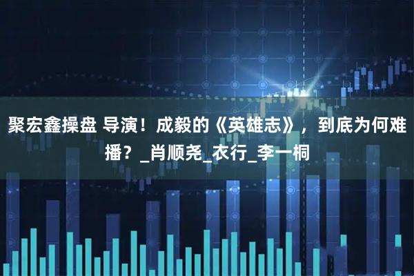 聚宏鑫操盘 导演！成毅的《英雄志》，到底为何难播？_肖顺尧_衣行_李一桐