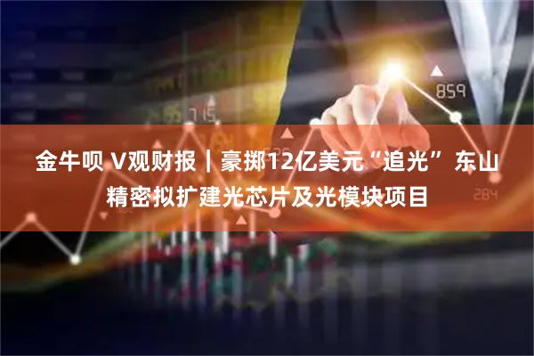 金牛呗 V观财报｜豪掷12亿美元“追光” 东山精密拟扩建光芯片及光模块项目